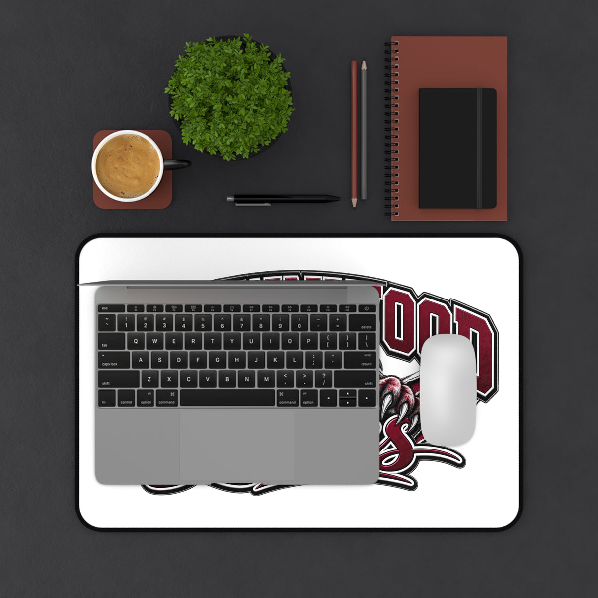 Brownwood Lions Desk Mat — School Mascot Mouse Pad for Students & Alumni