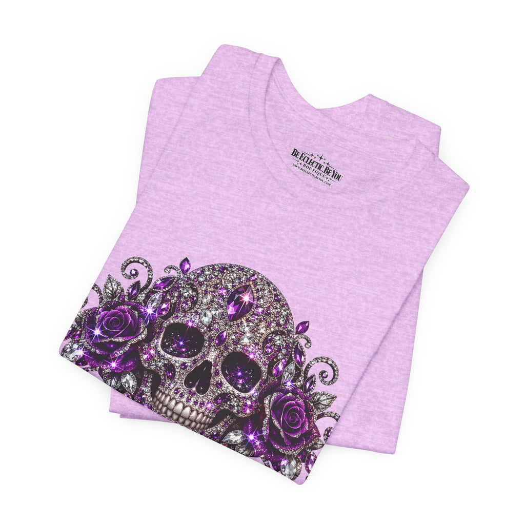 Gothic Purple Skull Tee