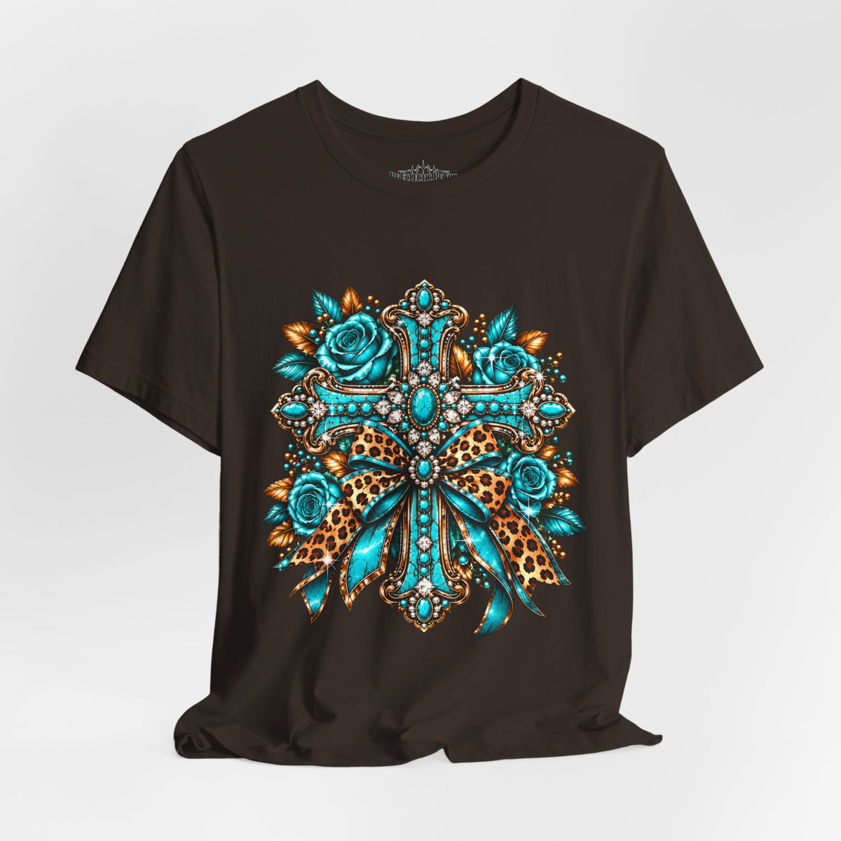Bohemian Turquoise Floral Paisley T-Shirt