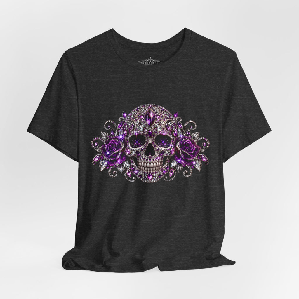 Gothic Purple Skull Tee