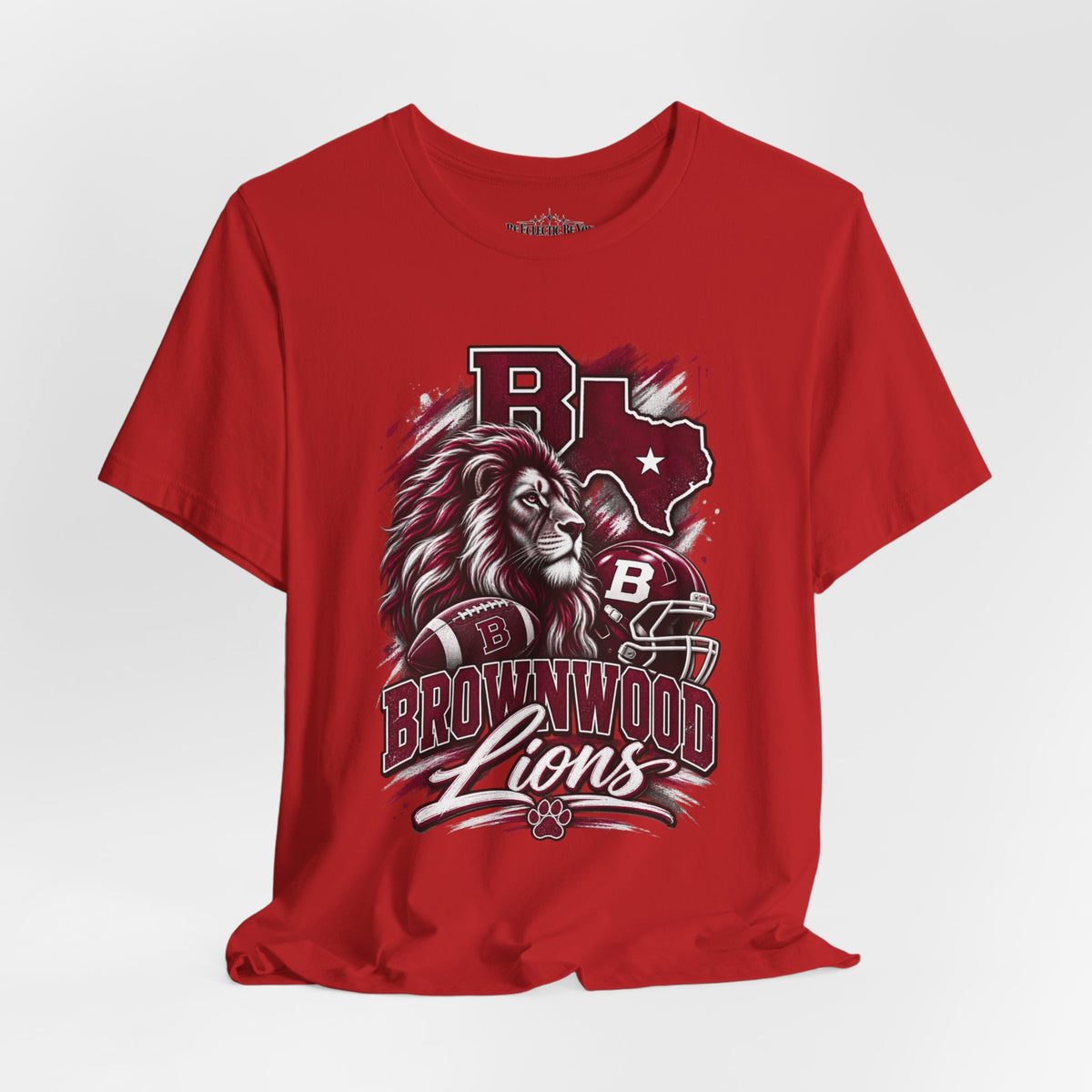 Brownwood Lions Mascot Graphic T-Shirt