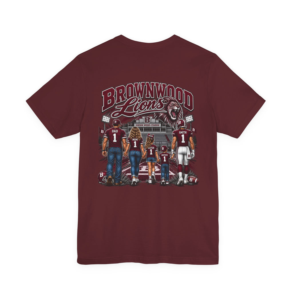 Brownwood Lions Family Football Graphic T-Shirt