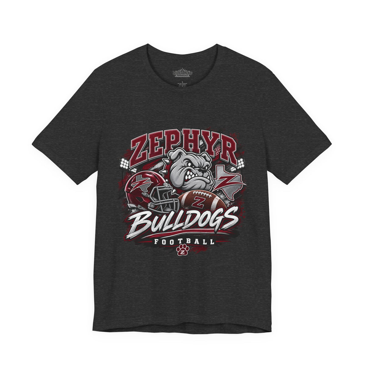 Zephyr Bulldogs Football Graphic Tee