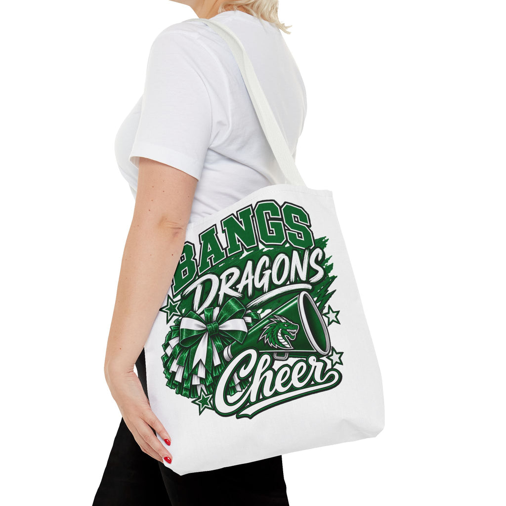 Bangs Dragons Cheer Tote Bag – Pom-Pom & Megaphone School Spirit Tote