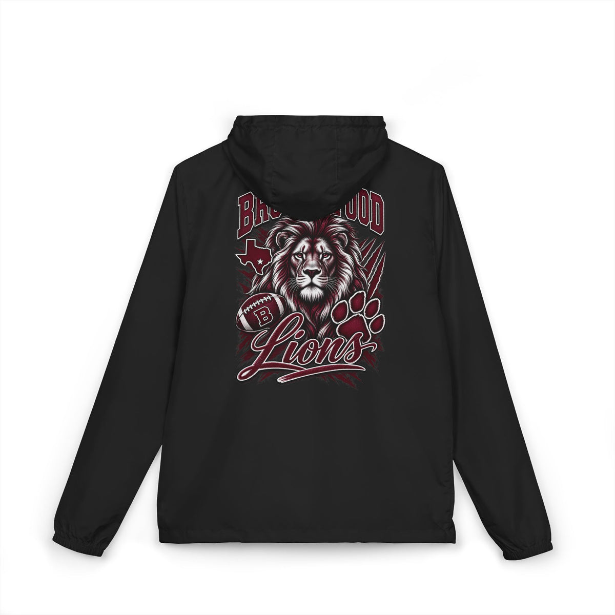 Brownwood Lions Unisex Full-Zip Windbreaker Jacket
