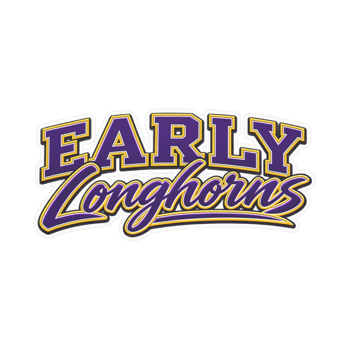 Early Longhorns School Spirit Sticker
