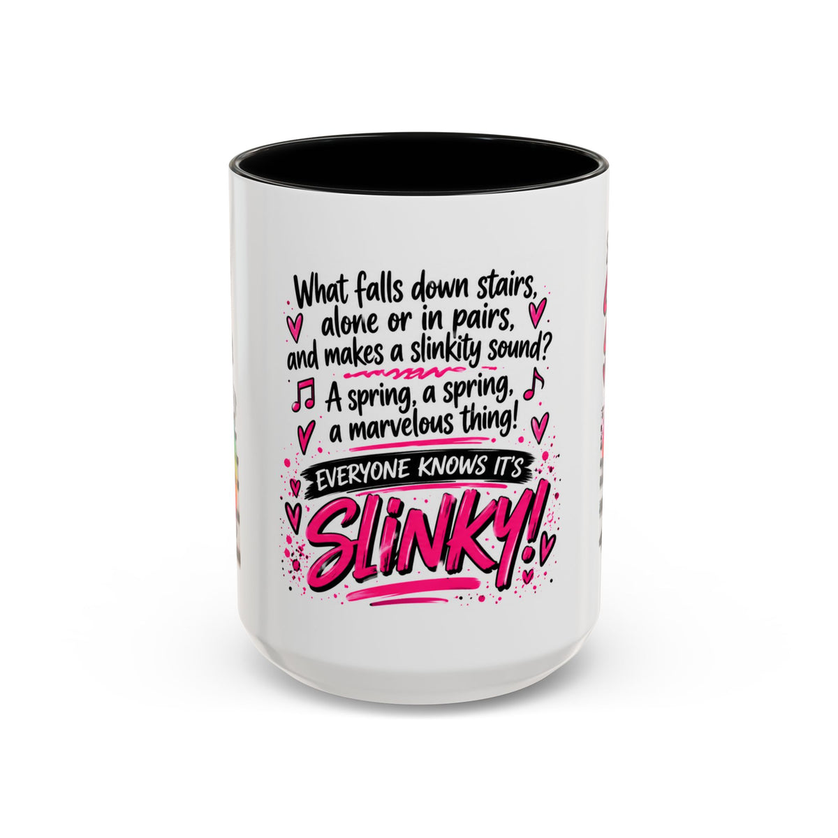 Slinky Coffee Mug — Funny Retro Toy Quote Accent Mug (11/15 oz)