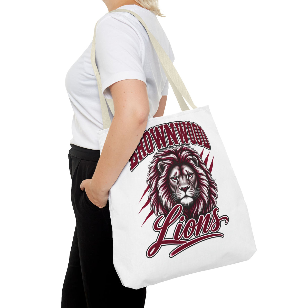 Brownwood Lions Tote Bag – School Mascot Lion Shopper