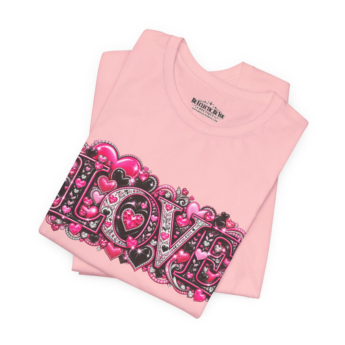 Love Graphic T-Shirt – Romantic Pink Valentine’s Day Tee