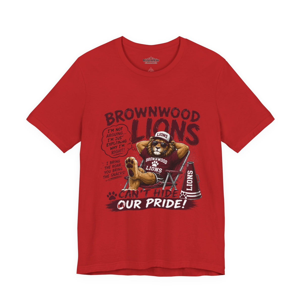 Brownwood Lions Can’t Hide Our Pride Graphic T-Shirt