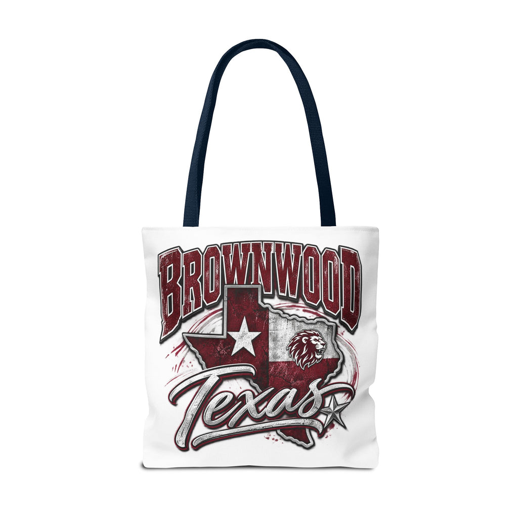 Brownwood Texas Tote Bag – Vintage State Pride AOP Canvas Tote