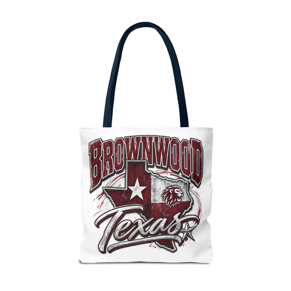 Brownwood Texas Tote Bag – Vintage State Pride AOP Canvas Tote