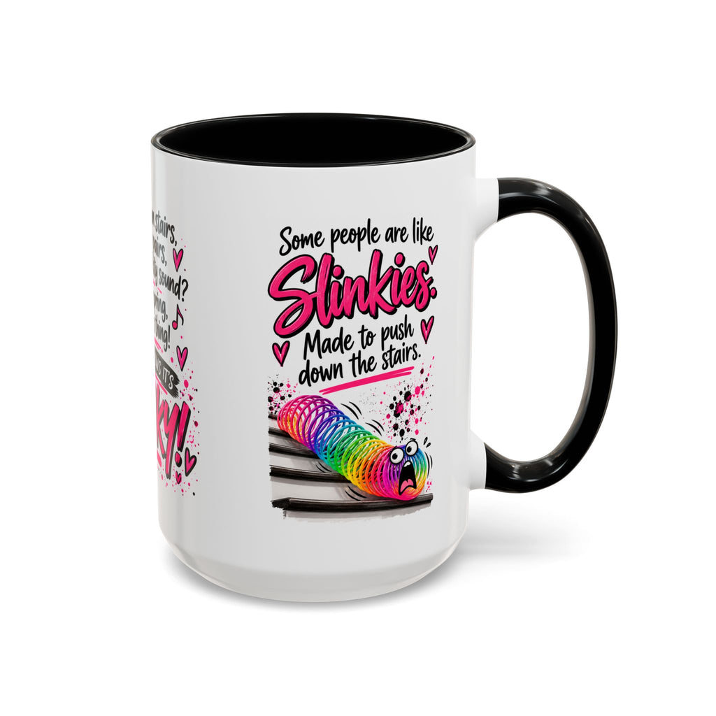 Slinky Coffee Mug — Funny Retro Toy Quote Accent Mug (11/15 oz)