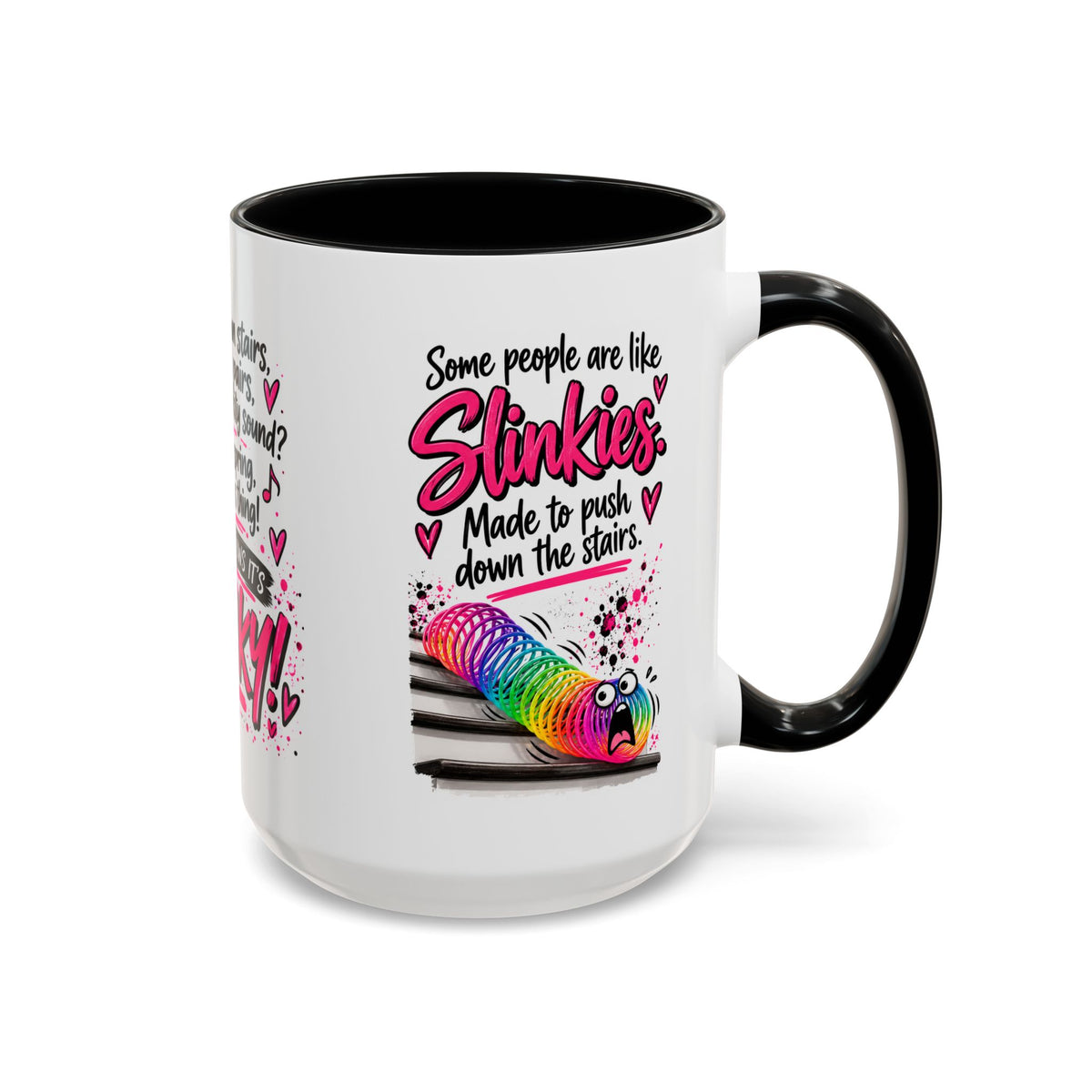 Slinky Coffee Mug — Funny Retro Toy Quote Accent Mug (11/15 oz)