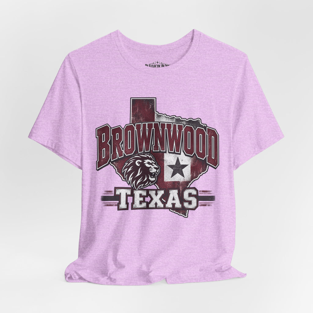 Brownwood Texas Lion Star Graphic T-Shirt
