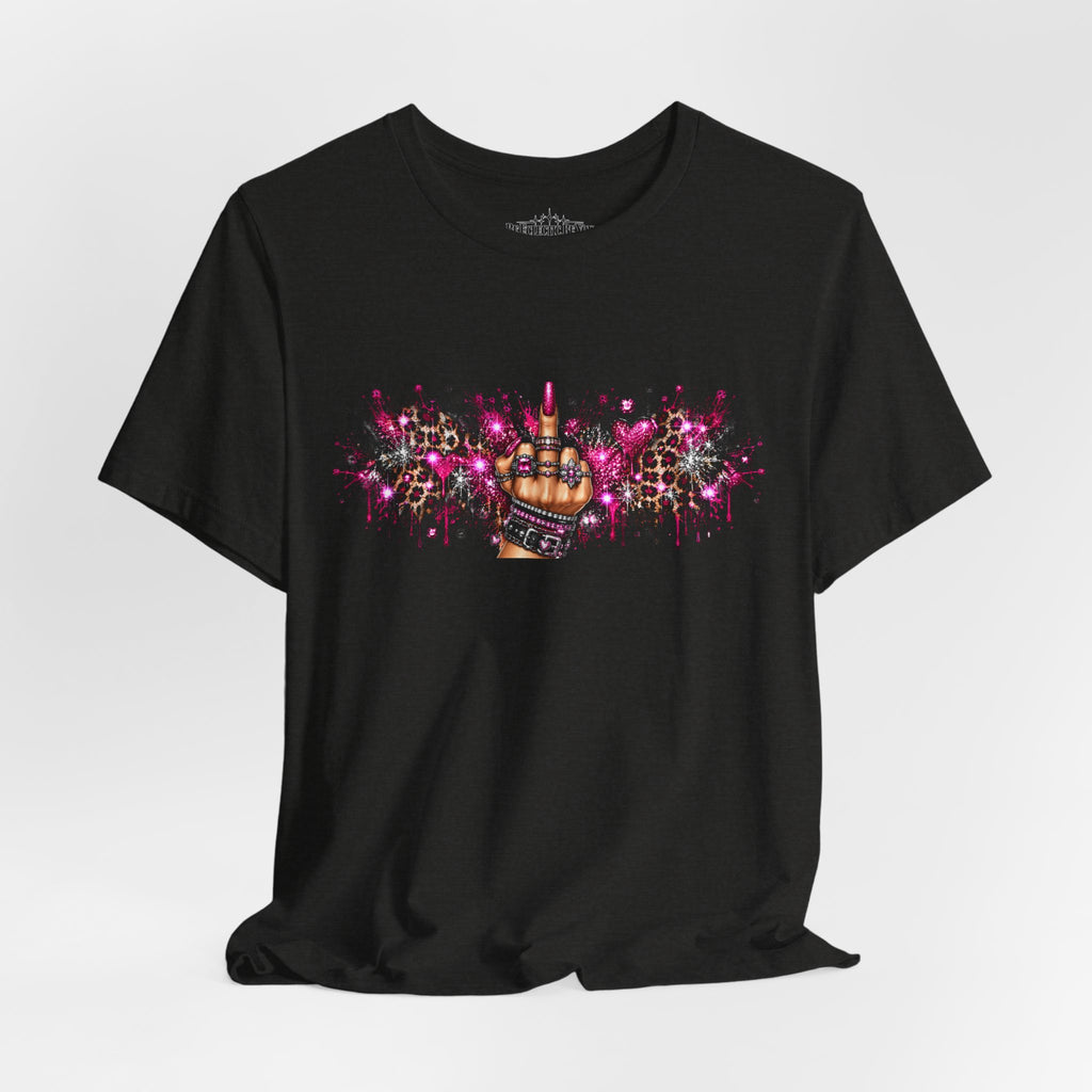 Colorful Rude Finger Graphic Tee