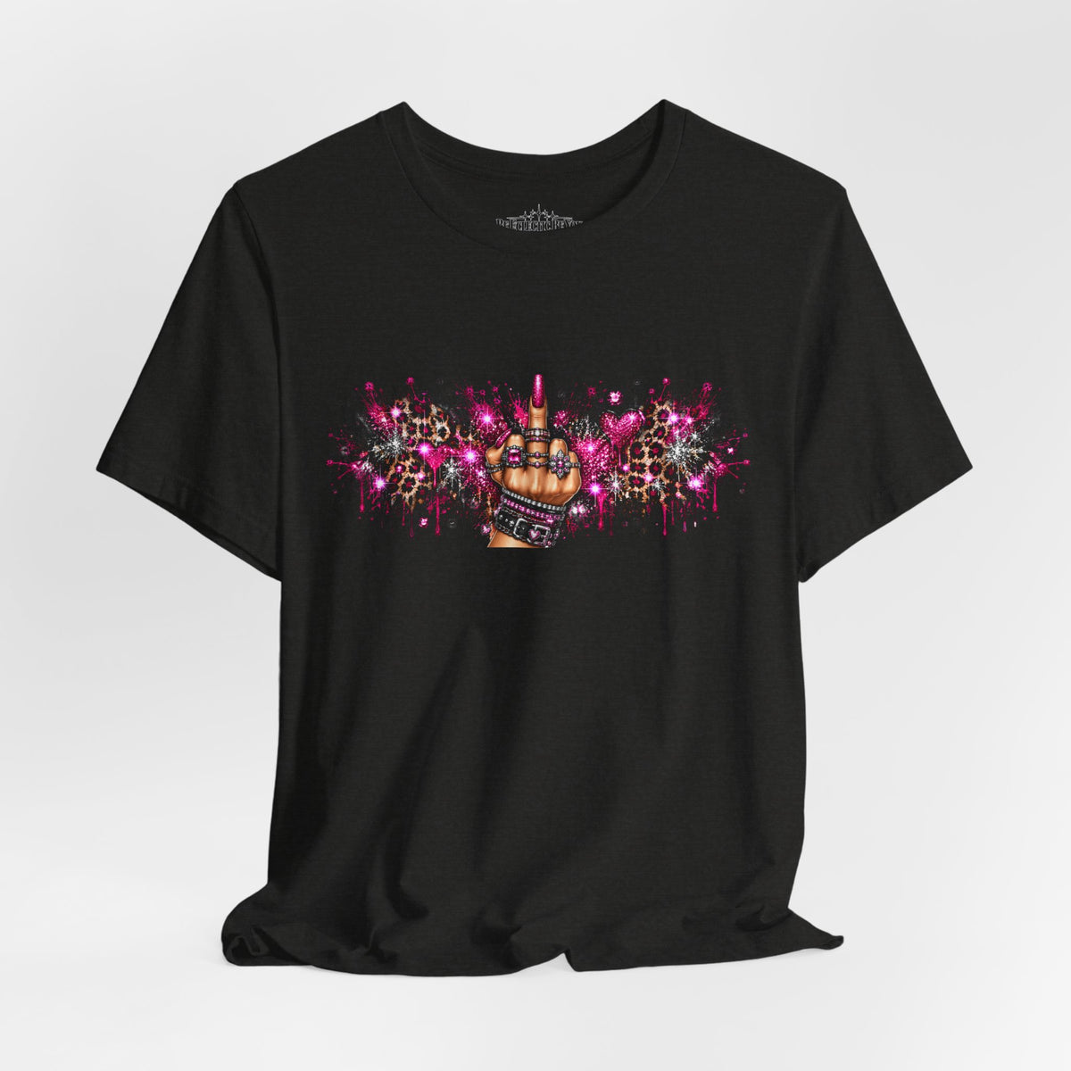 Colorful Rude Finger Graphic Tee