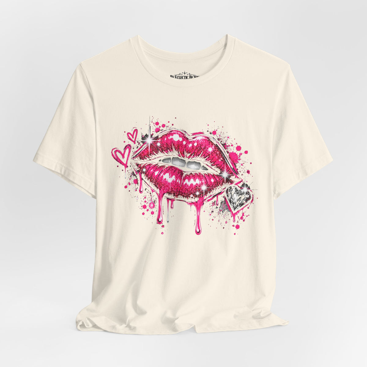 Kiss Lips Graphic Tee Sparkly