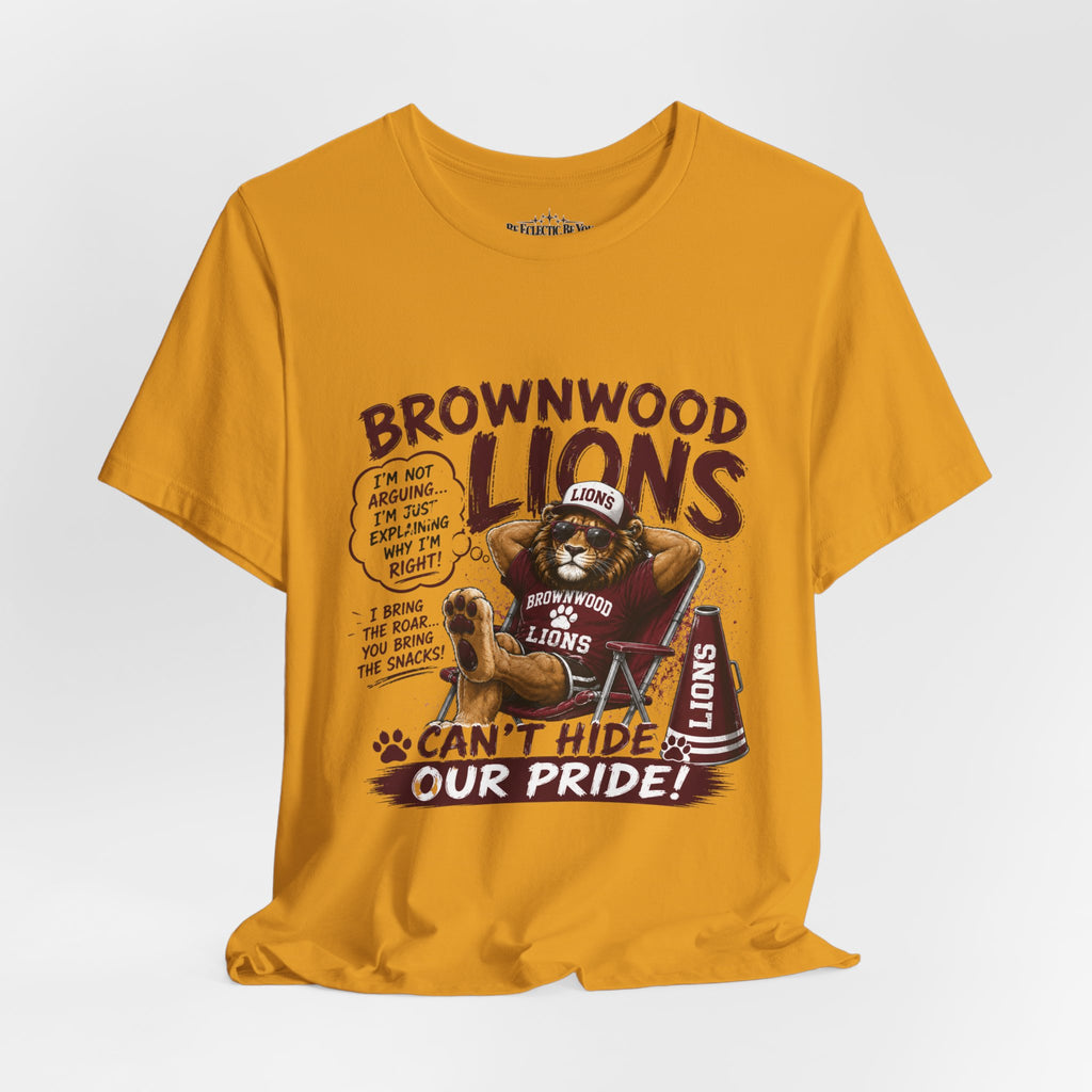 Brownwood Lions Can’t Hide Our Pride Graphic T-Shirt