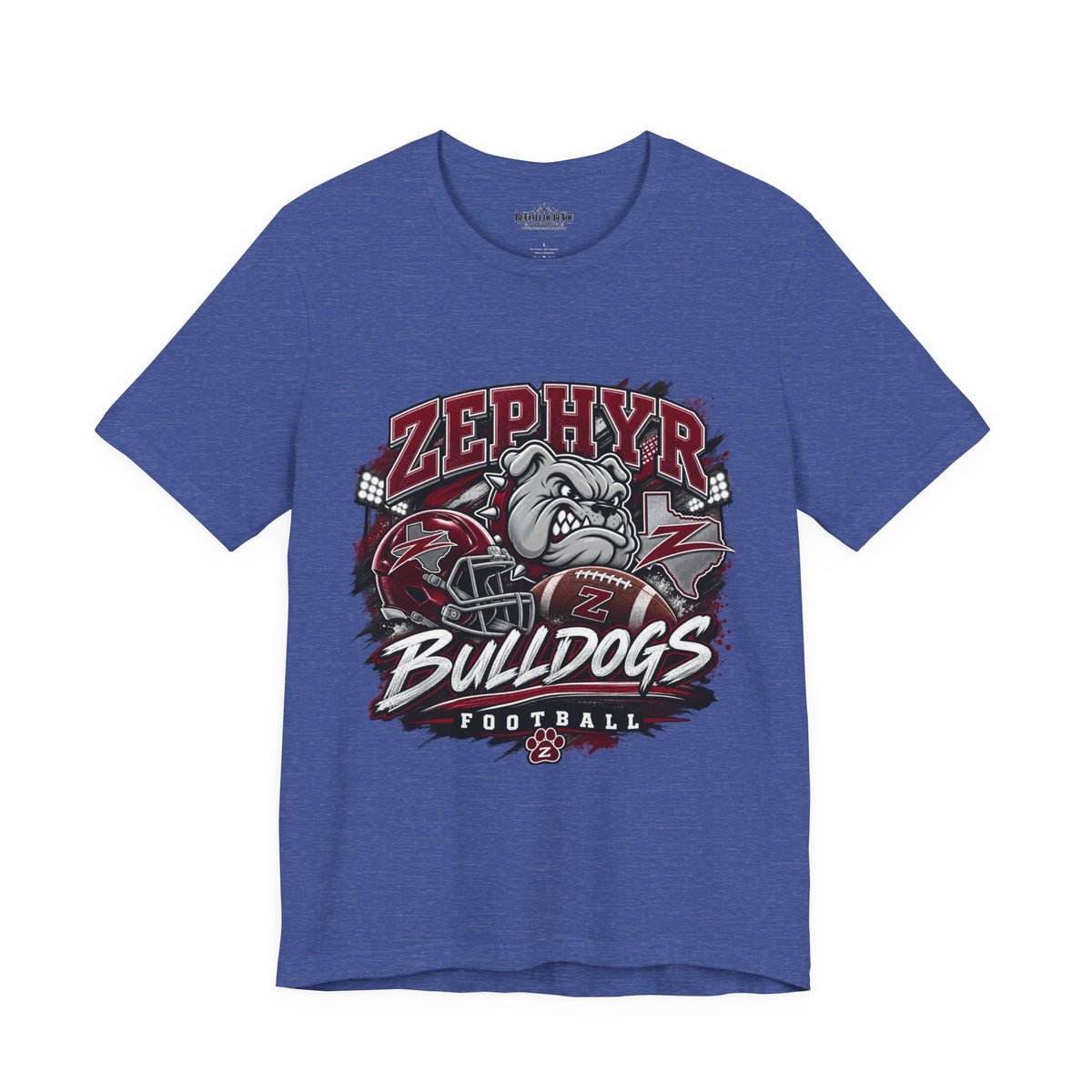 Zephyr Bulldogs Football Graphic Tee