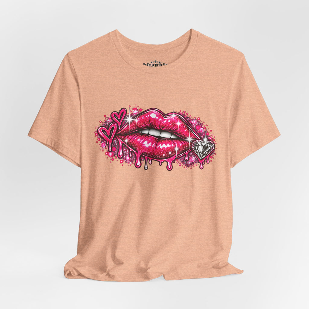 Sparkly Pink Lips Graphic Tee