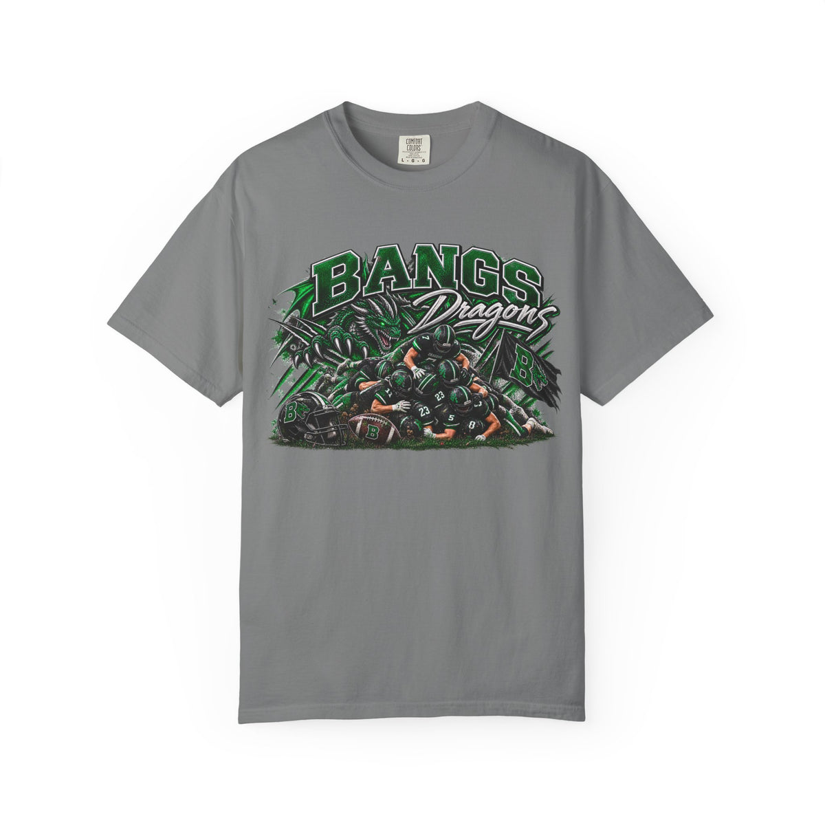 Dragon Team Graphic T-Shirt — “Bangs Dragons” School Spirit Tee