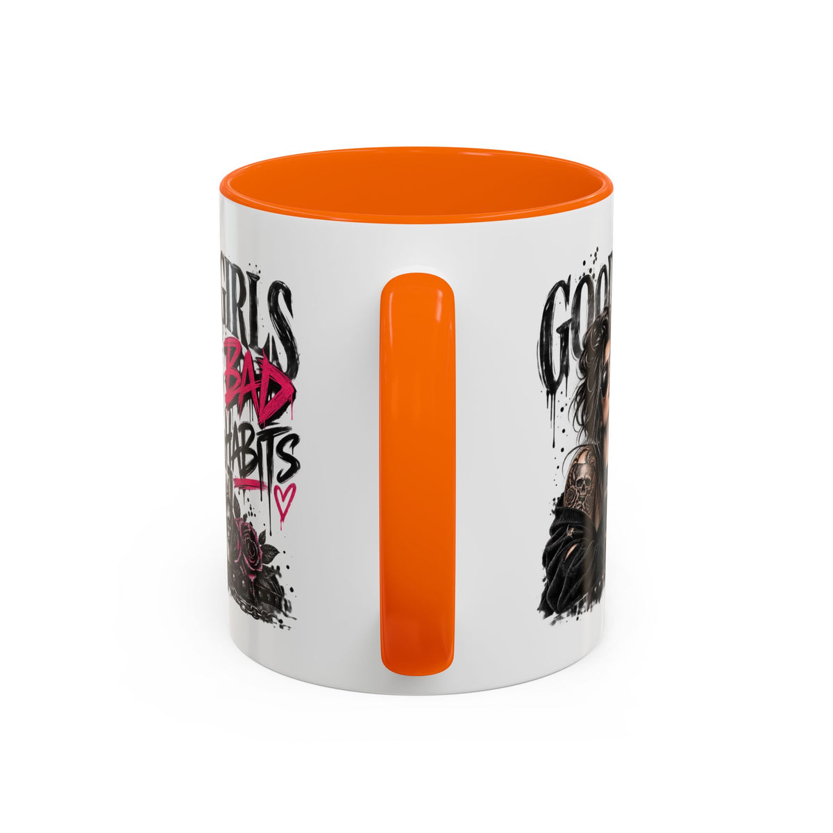 Good Girls Bad Habits Skull & Crown Mug