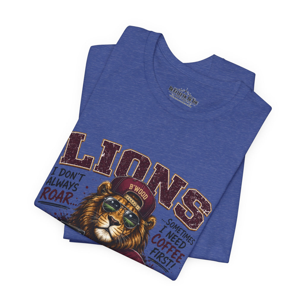 Lions Coffee First Eat Sleep Repeat Graphic T-Shirt