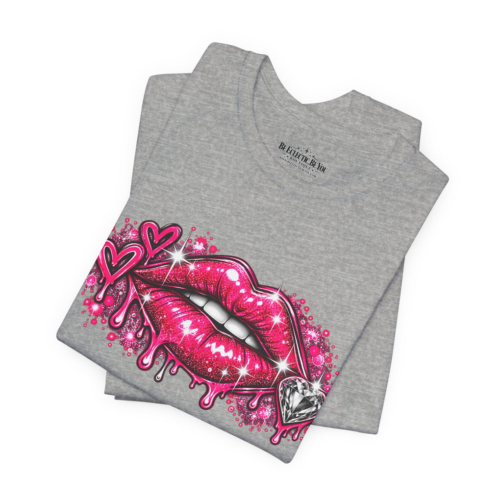 Sparkly Pink Lips Graphic Tee