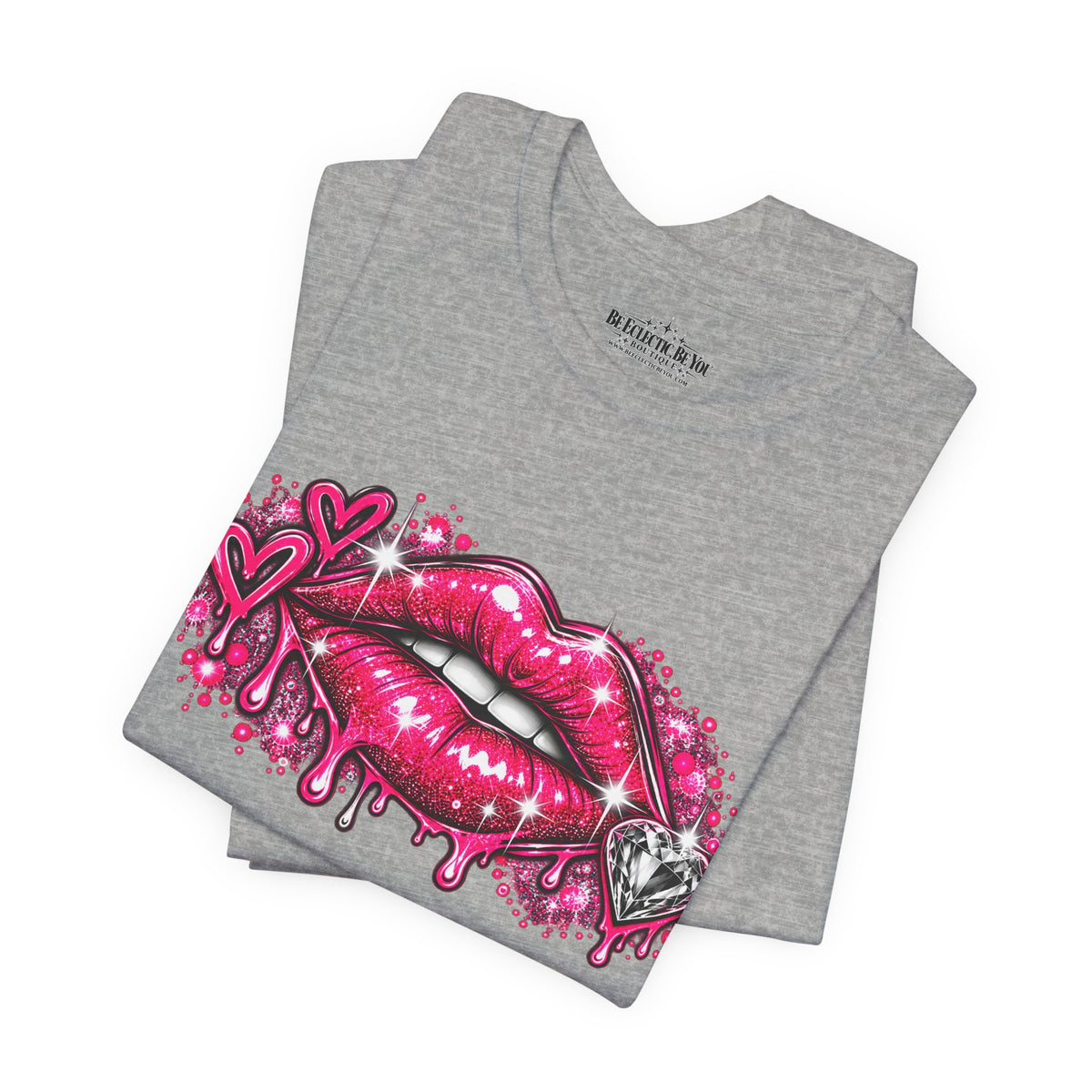 Sparkly Pink Lips Graphic Tee