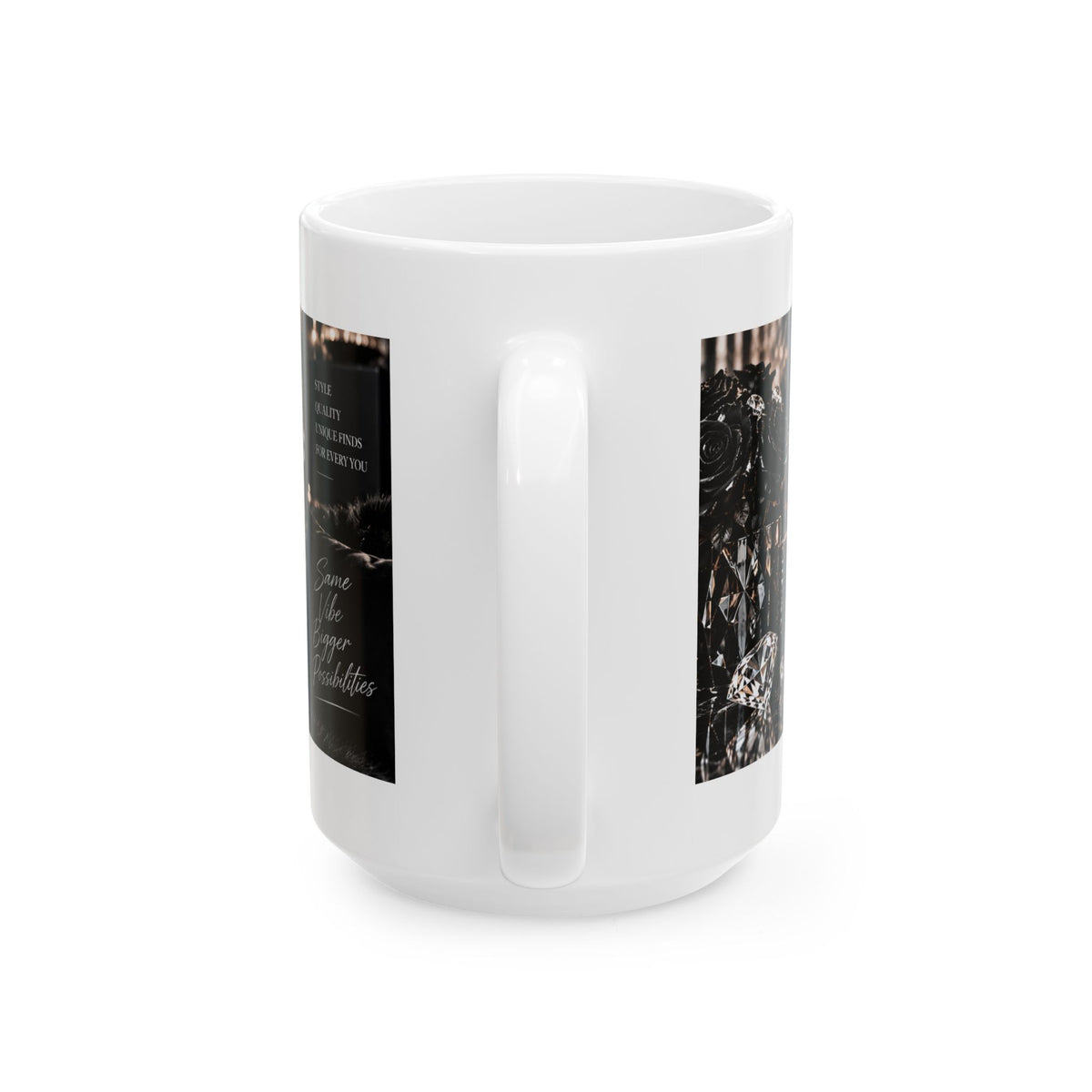 Be Eclectic Be You Ceramic Mug – Inspirational Coffee Cup, “Shop Your Style” Design (11oz, 15oz)