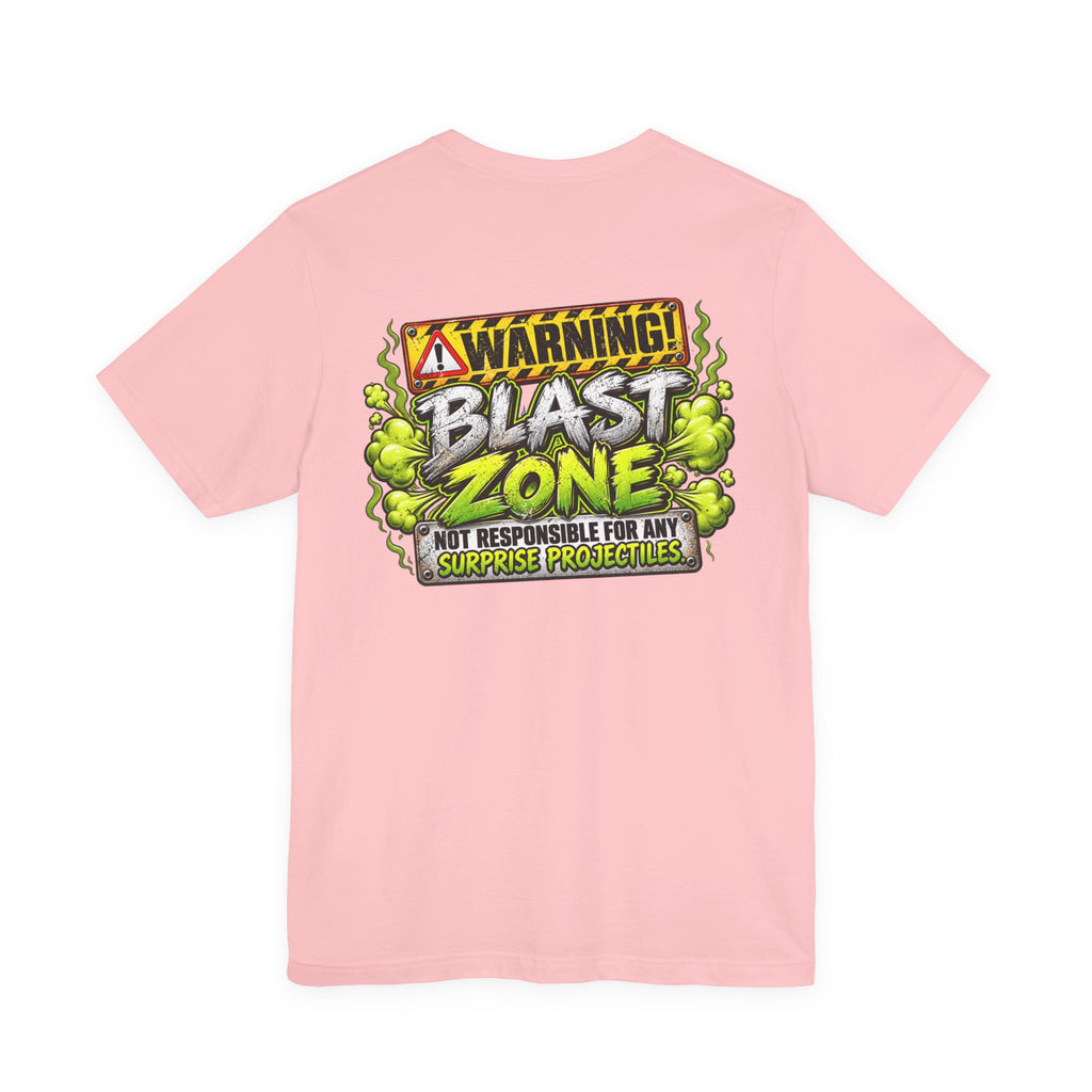 Blast Building Warning Blast Zone Graphic T-Shirt