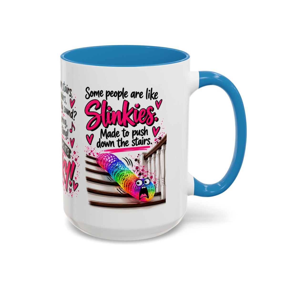 Slinky Coffee Mug — Funny Rainbow Slinky Gift for Friends & Teachers