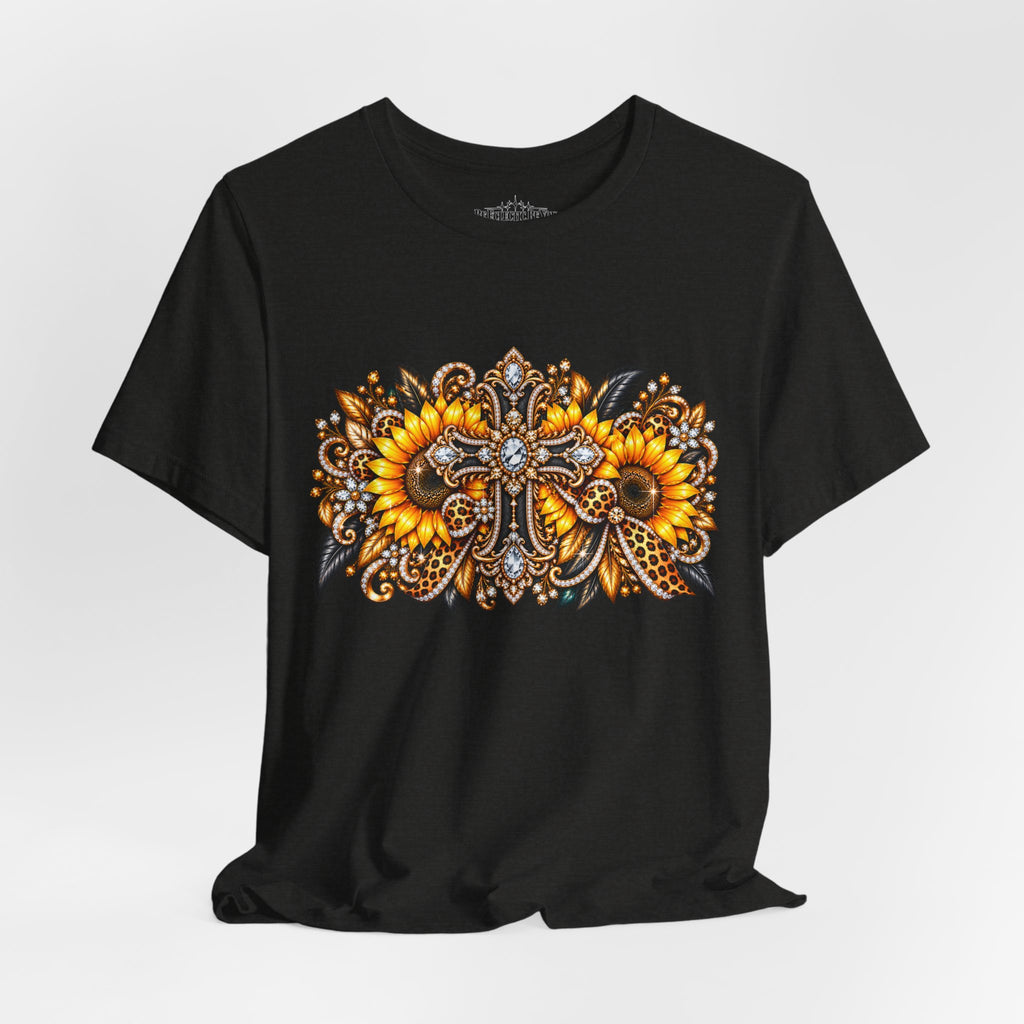 Ornate Sunflower Mandala Tee