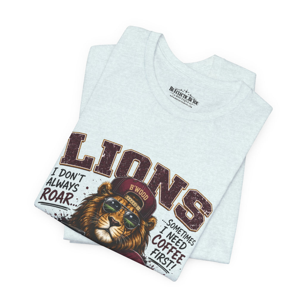 Lions Coffee First Eat Sleep Repeat Graphic T-Shirt