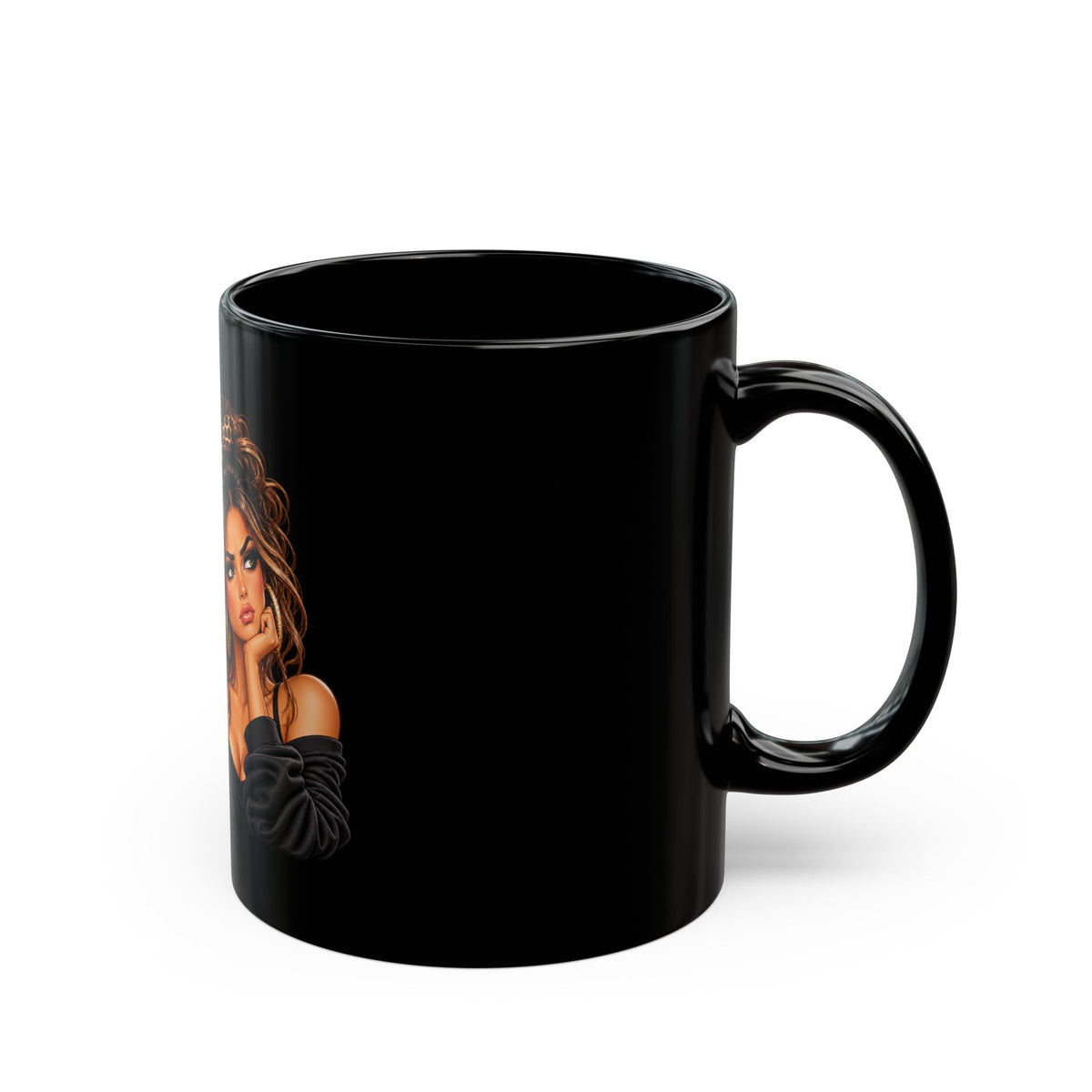 Attitude & Standards Black Coffee Mug — Funny Wine Lover Quote Mug (11oz/15oz)