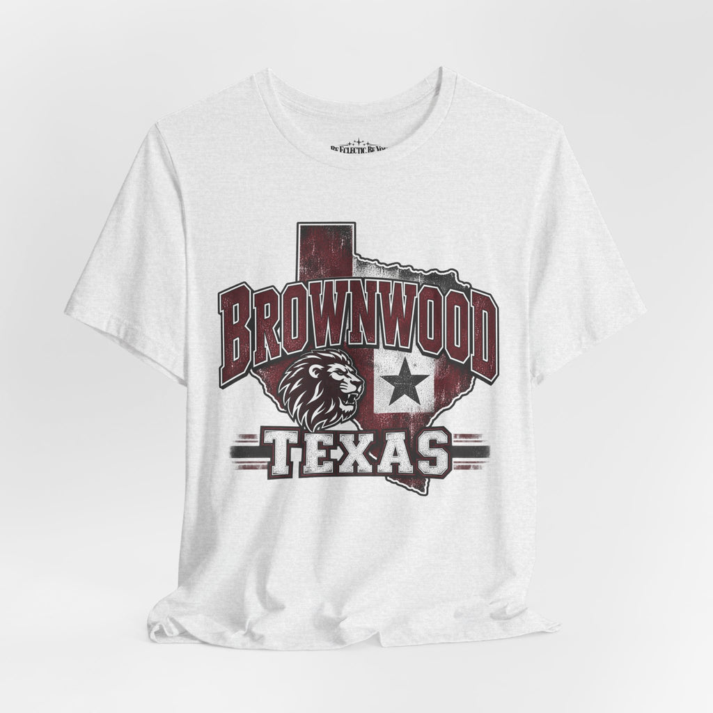 Brownwood Texas Lion Star Graphic T-Shirt