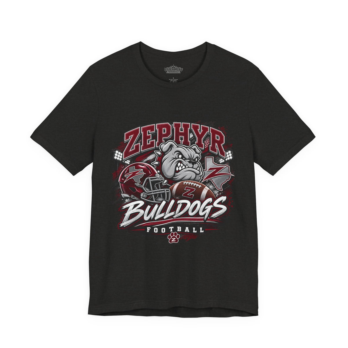 Zephyr Bulldogs Football Graphic Tee