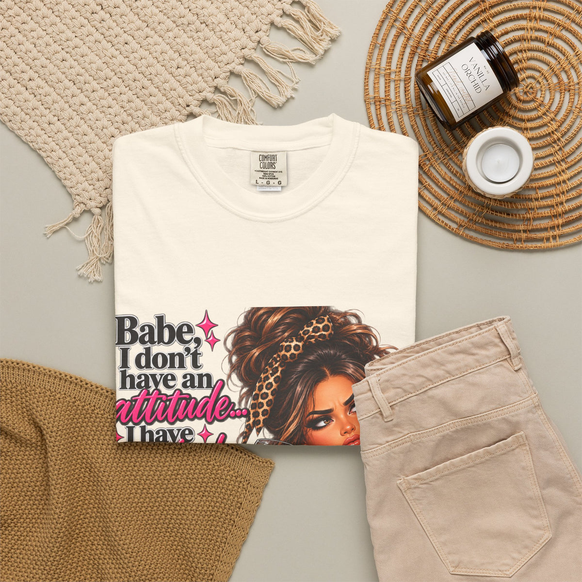 Attitude Diva T‑Shirt — "Babe I don’t have an attitude, I have standards" Graphic Tee