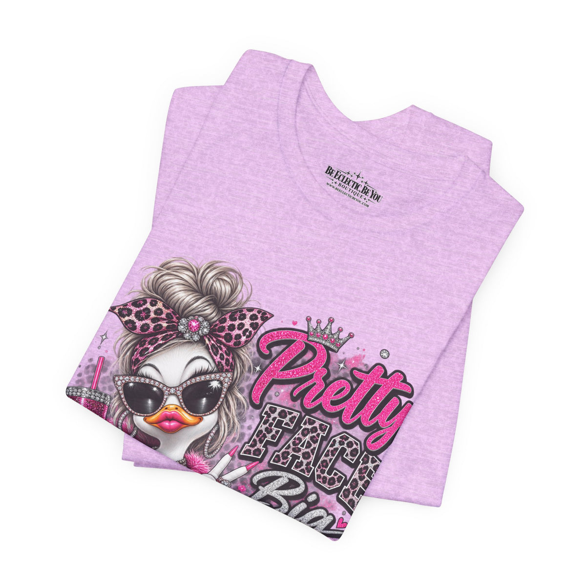 Pretty with a Big Attitude Don’t Care Graphic T-Shirt