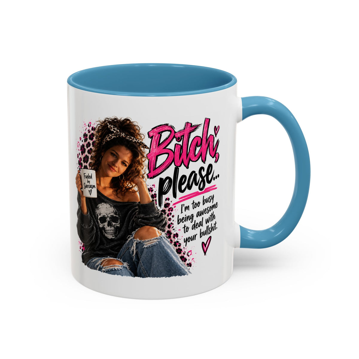 Accent Coffee Mug - "Bitch Please" Funny Sassy Woman Graphic Mug (11/15oz)