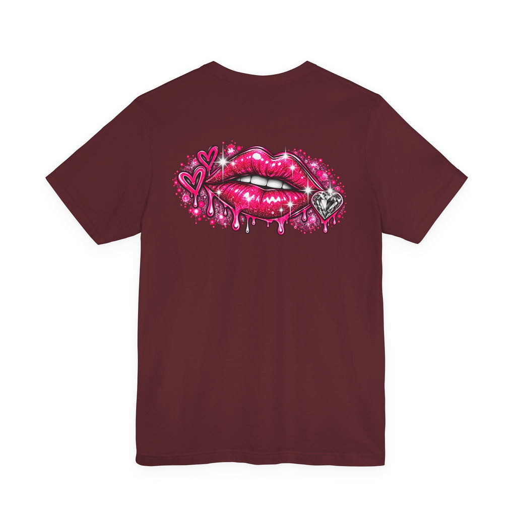 Sparkly Pink Lips Graphic Tee