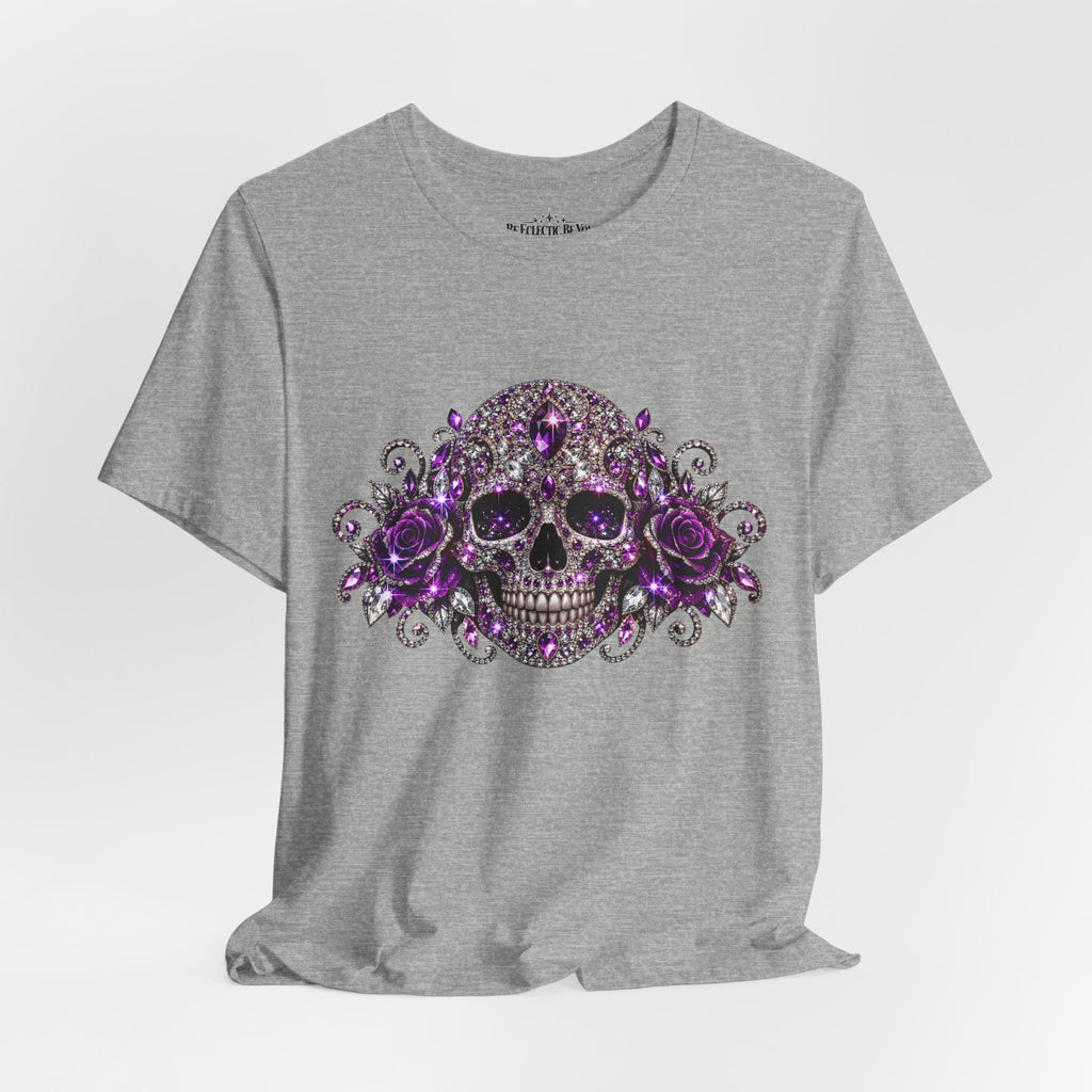 Gothic Purple Skull Tee