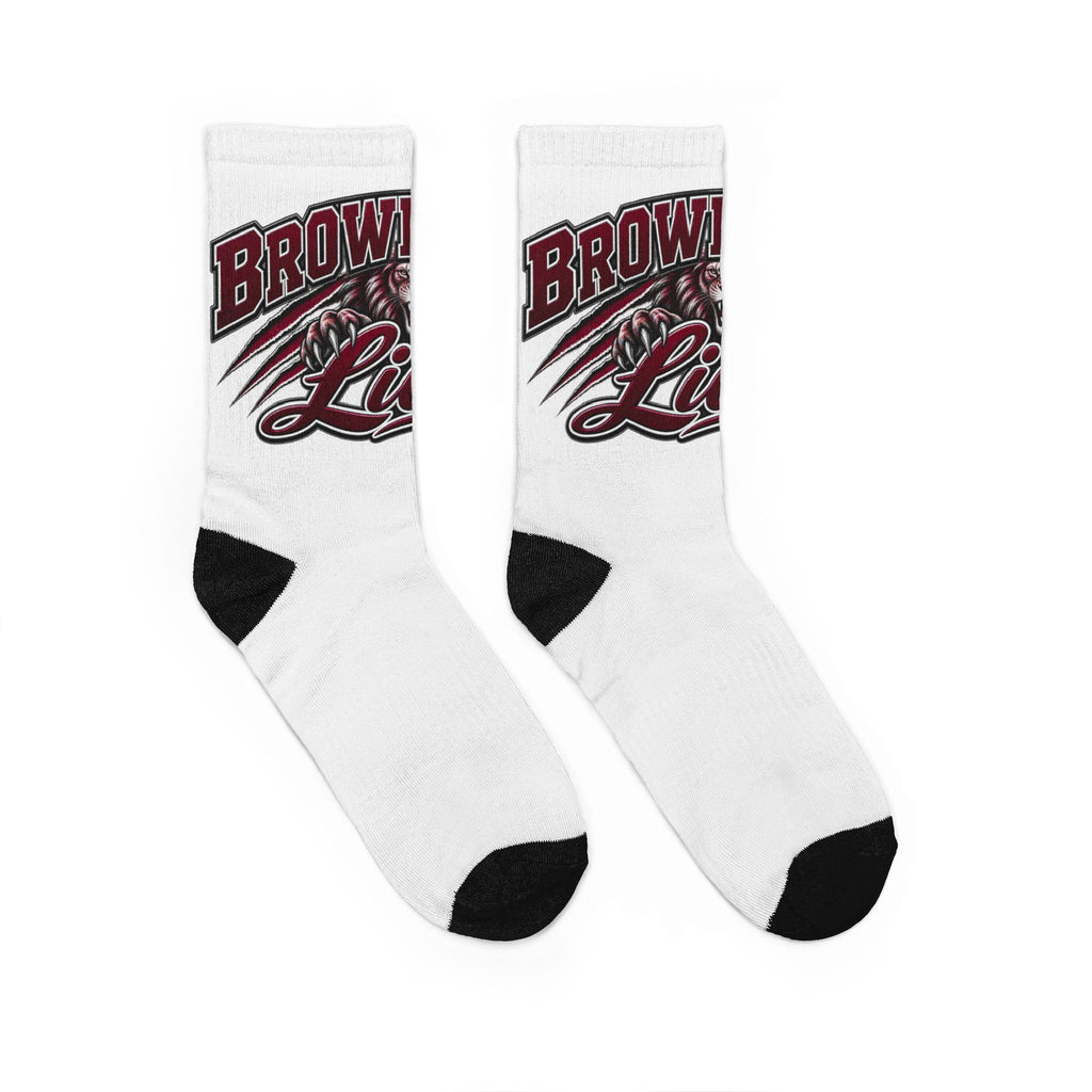 Brownwood Lions Crew Socks – School Spirit Athletic Socks