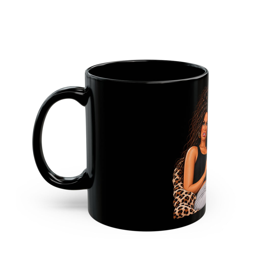 11oz/15oz Black Mug — Funny Sassy Quote "When someone asks when I’m going to start dating again"