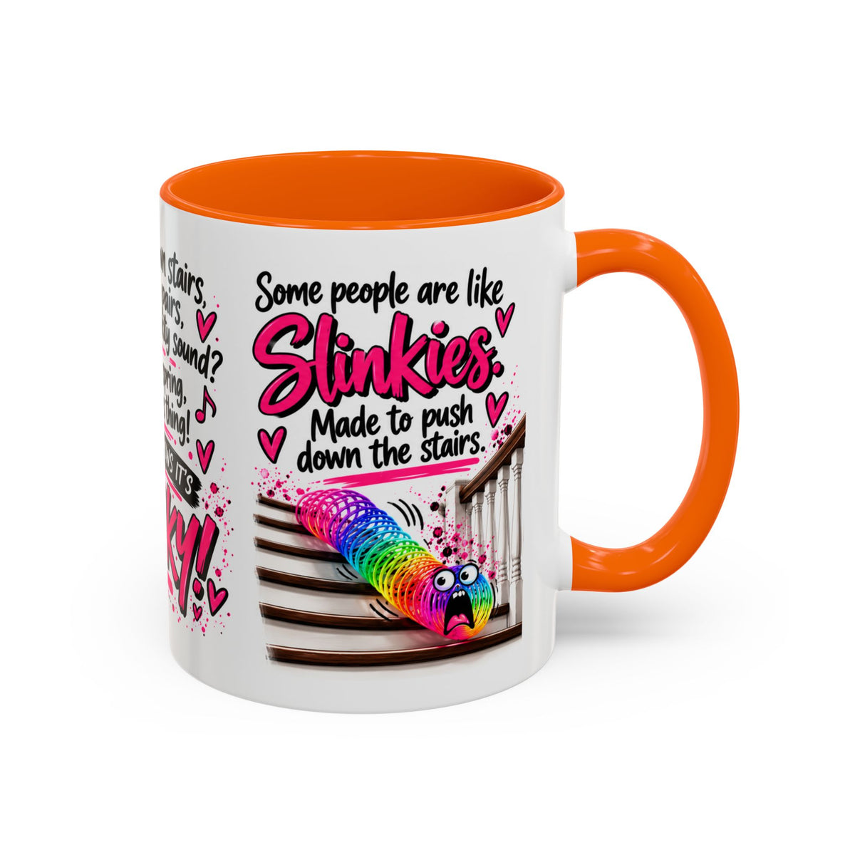 Slinky Coffee Mug — Funny Rainbow Slinky Gift for Friends & Teachers