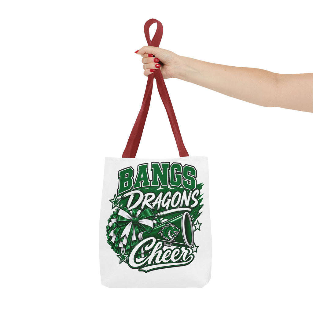 Bangs Dragons Cheer Tote Bag – Pom-Pom & Megaphone School Spirit Tote
