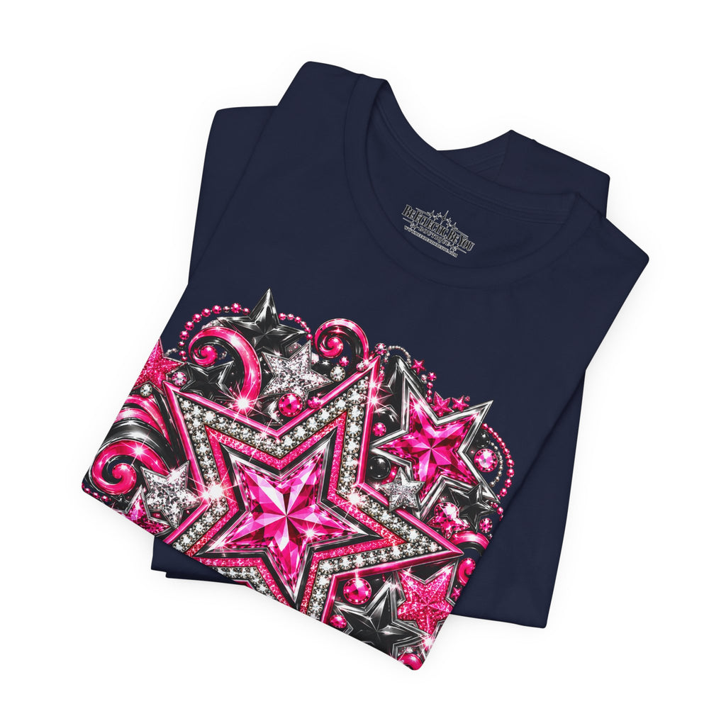 Pink Star Swirl Graphic Tee