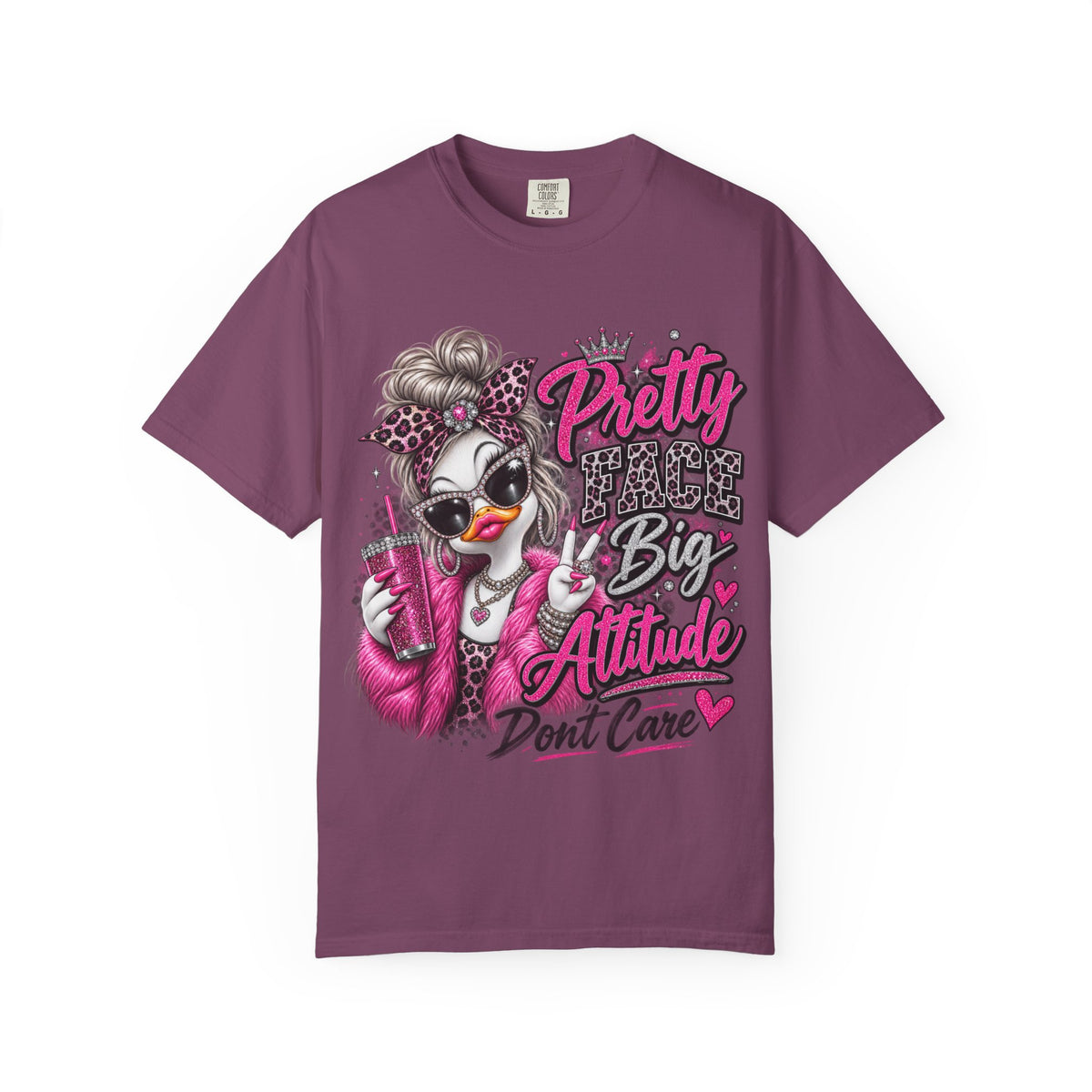 Pretty Big Attitude T‑Shirt — Cute Sassy Graphic Tee
