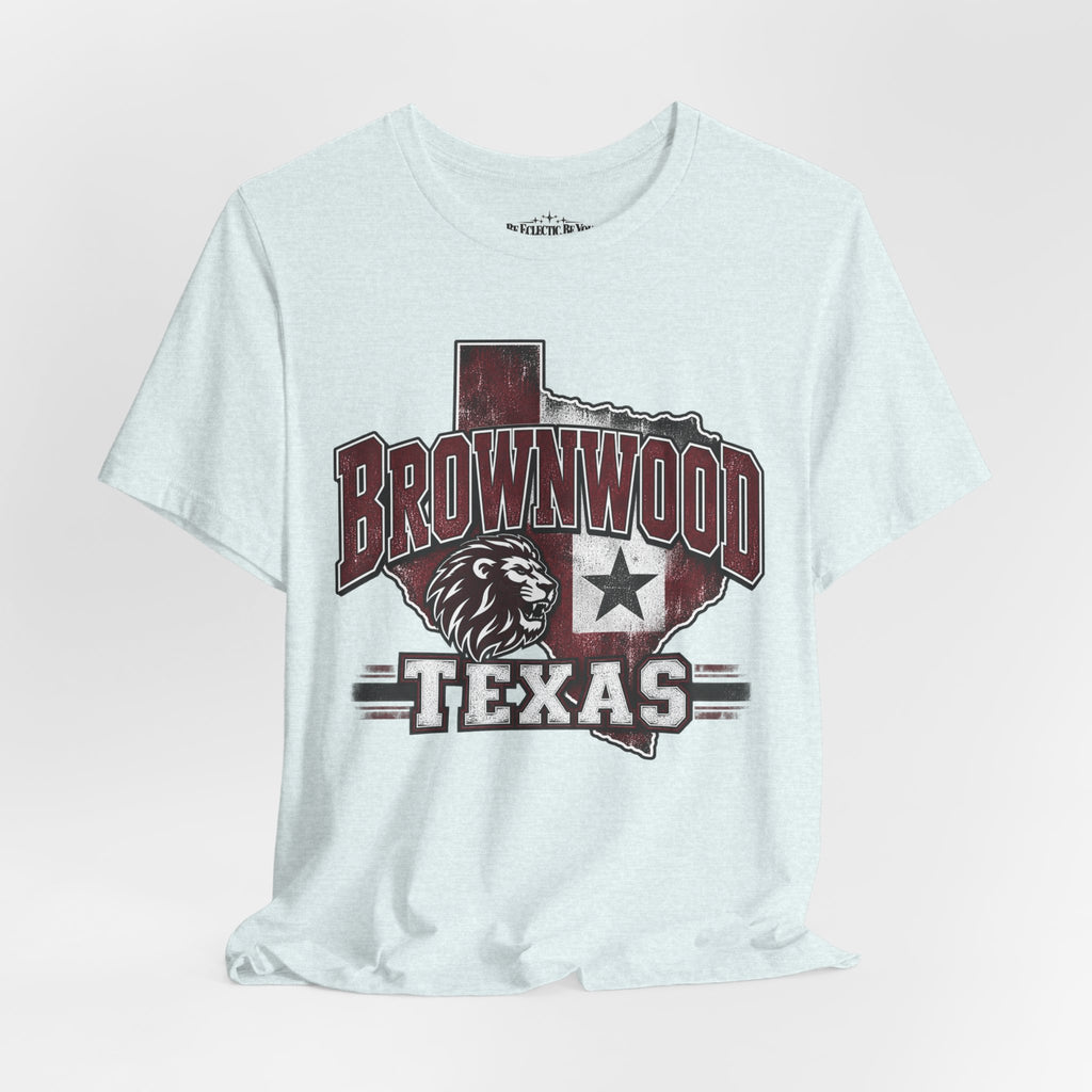 Brownwood Texas Lion Star Graphic T-Shirt